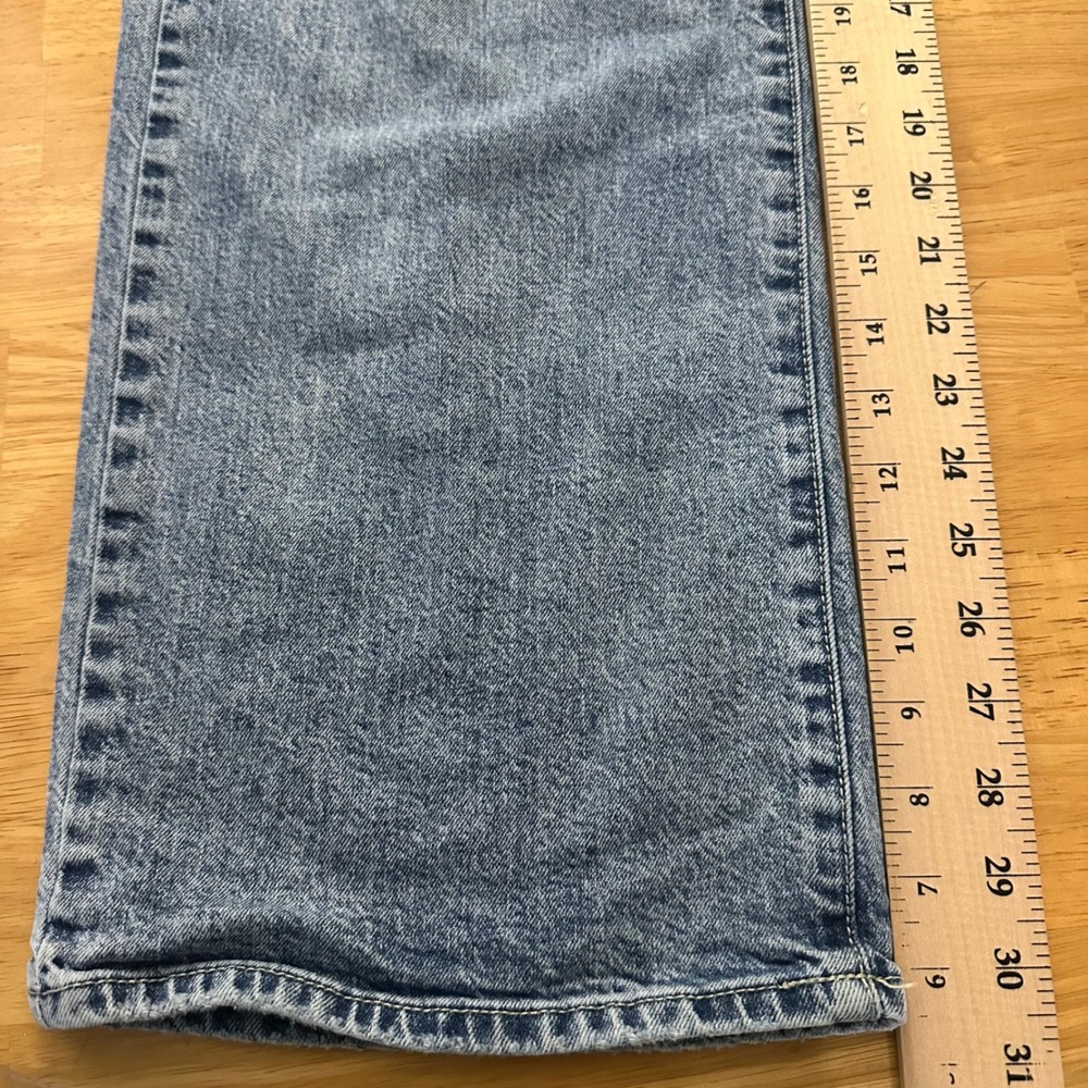 Universal Thread High Rise Wide Leg Jeans Light‎ Wash Blue Denim Size 6 90's Y2K - Picture 8 of 10
